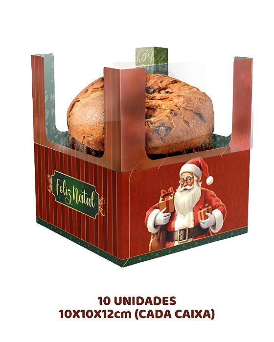 CAIXA MINI PANETONE 100g ENCANTO C/10UN - C5710 - IDEIA (NATAL)