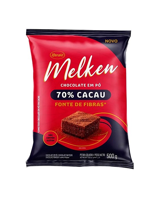 CHOCOLATE EM PÓ 70% MELKEN 500g - HARALD