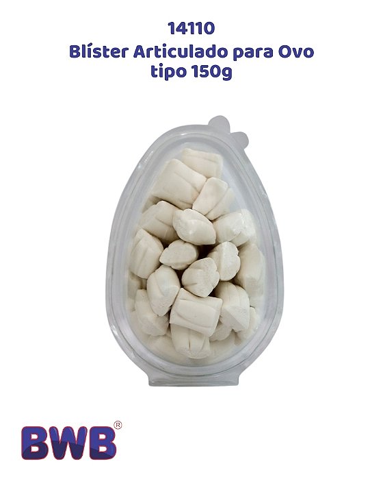 BLÍSTER 14110 ARTICULADO C/5UN PARA OVO 150g - BWB (PÁSCOA)