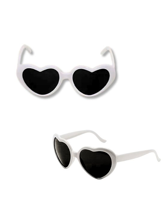 ÓCULOS EM FORMATO DE CORAÇÃO - CARNAVAL