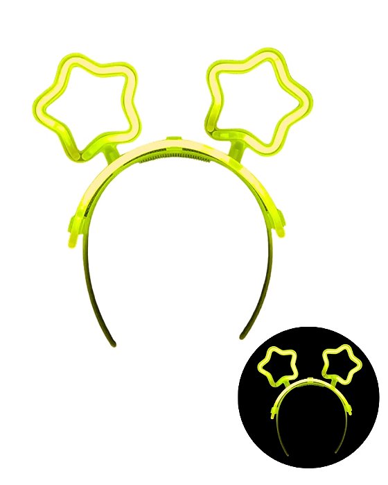 TIARA DE NEON ESTRELA - NICEGLOW (CARNAVAL)