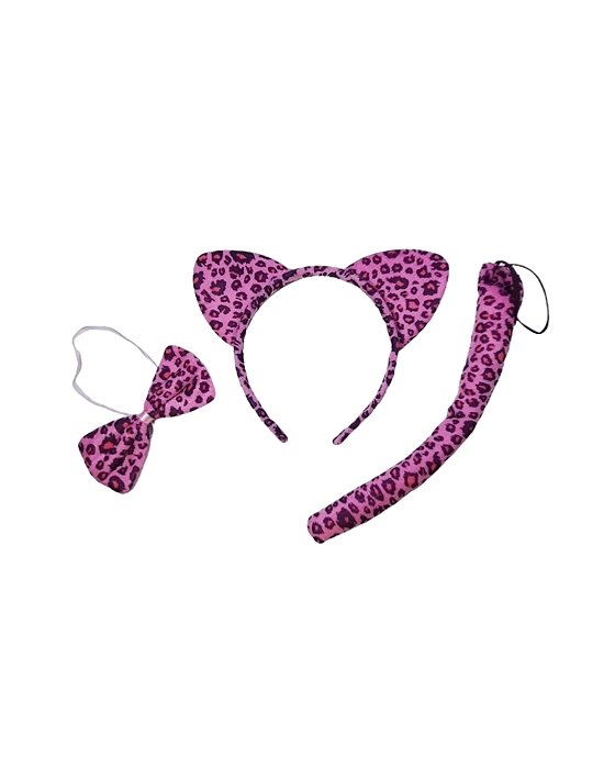 KIT C/3PÇS ONÇA ROSA - CARNAVAL