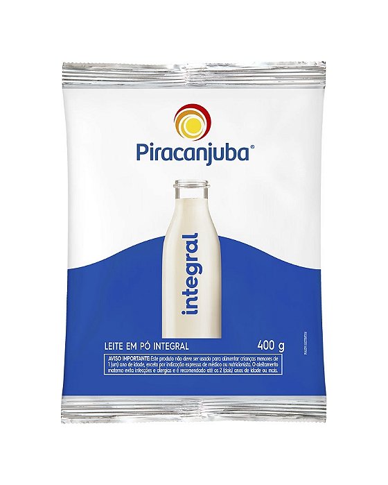 LEITE EM PÓ INTEGRAL 400g - PIRACANJUBA