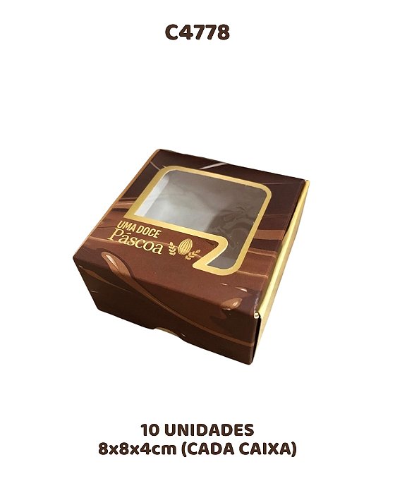 CAIXA PRACTICE COM VISOR ESPECIAL 4 DOCES C/10UN - C4778 - IDEIA (PÁSCOA)