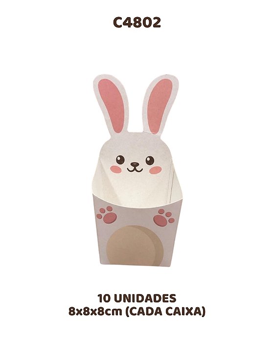 CESTA COELHO C/10UN - C4802 - IDEIA (PÁSCOA)