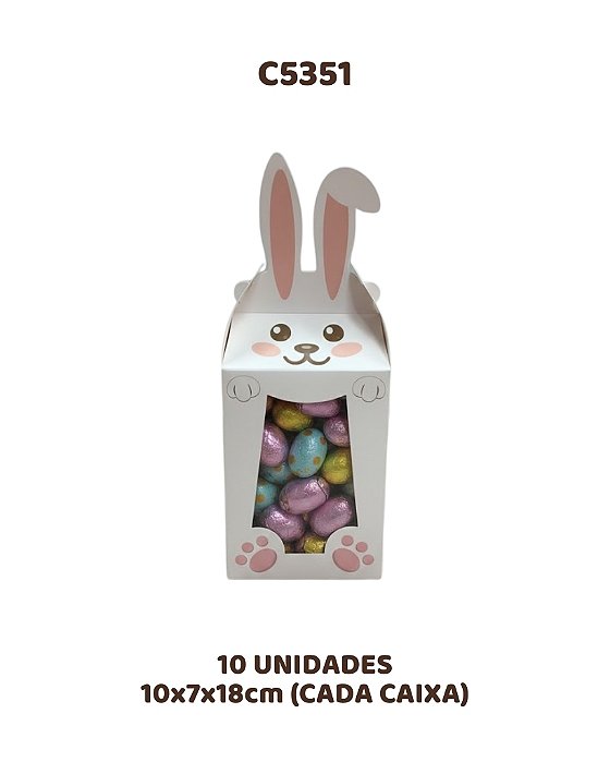 SACO COM ORELHA C/10UN - C5351 - IDEIA (PÁSCOA)