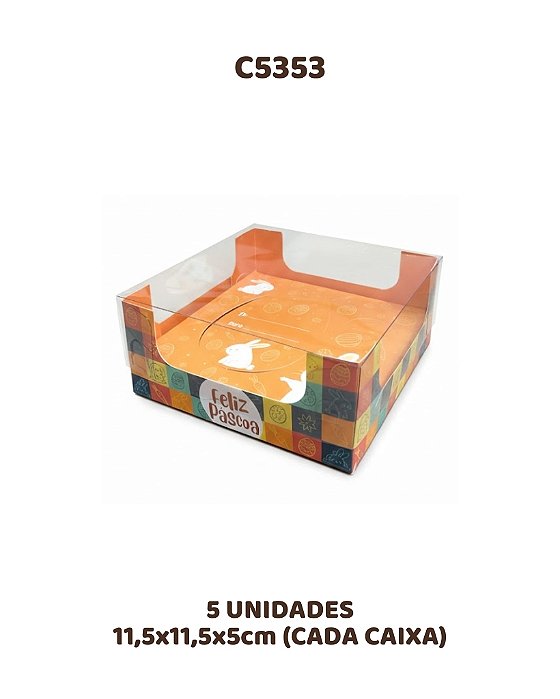 CAIXA OVO DE COLHER ENCANTO 100/150g C/5UN - C5353 - IDEIA (PÁSCOA)