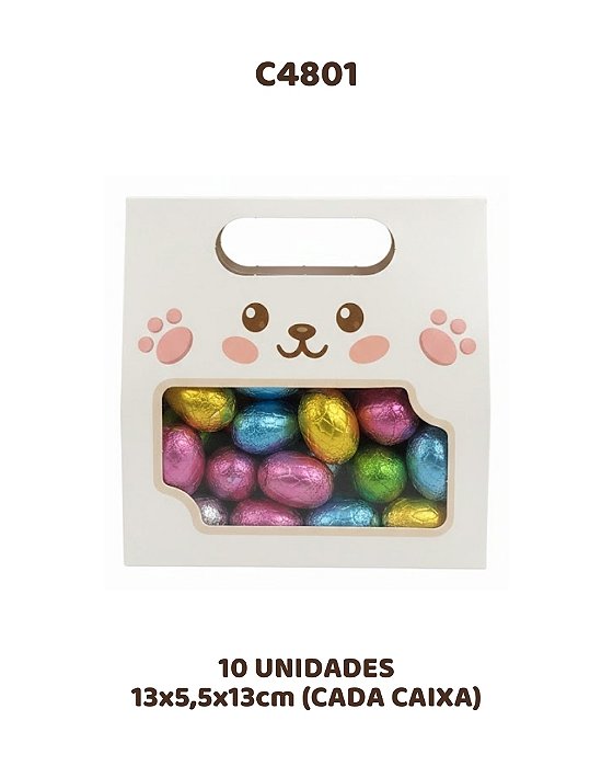 SACO PRACTICE COM ALÇA E VISOR C/10UN - C4801 - IDEIA (PÁSCOA)