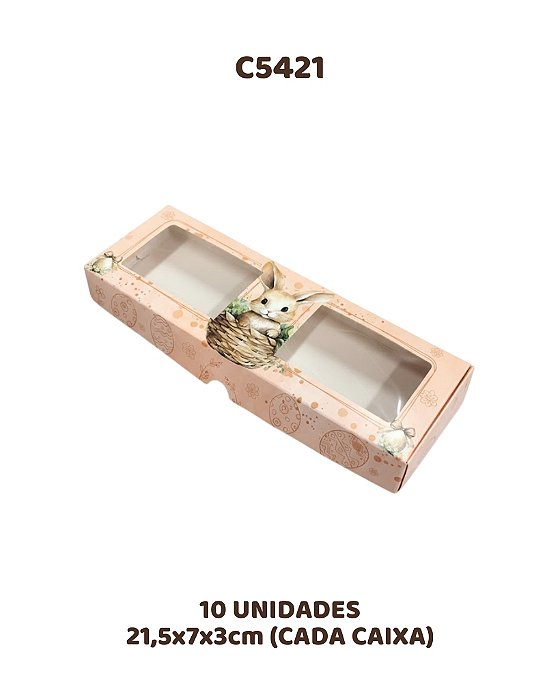 CAIXA PARA 3 BROWNIES C/10UN - C5421 - IDEIA (PÁSCOA)