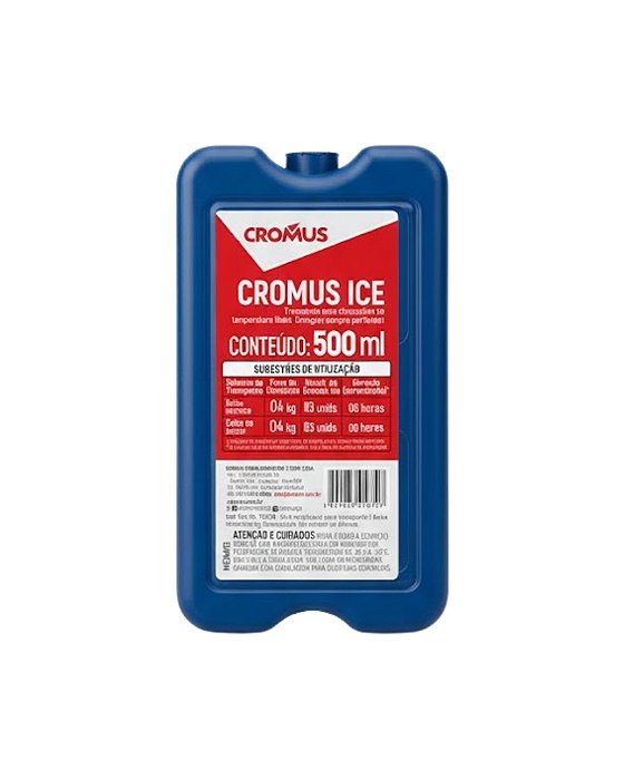 GELO REUTILIZÁVEL CROMUS ICE AZUL 500ml - CROMUS