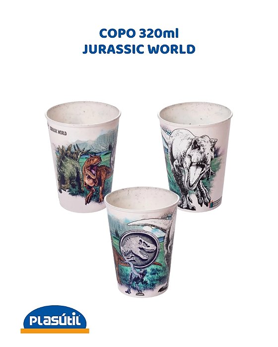 COPO 320ml JURRASIC WORLD - PLASÚTIL