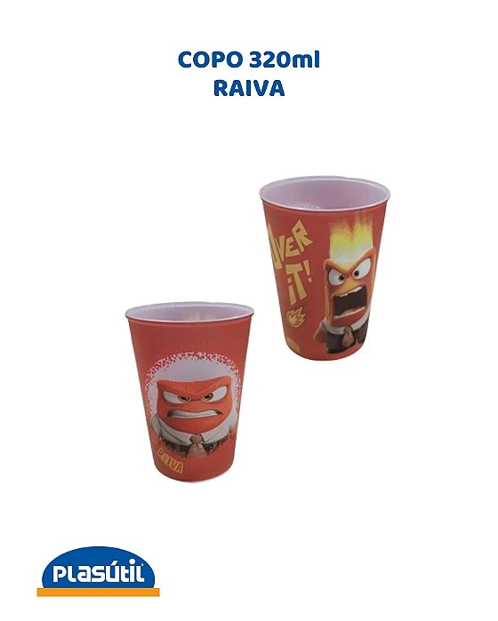 COPO 320ml RAIVA - PLASÚTIL