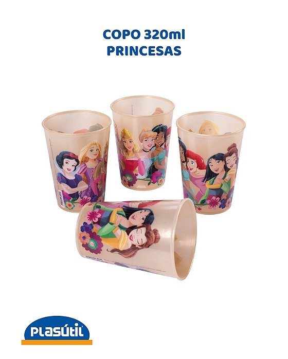 COPO 320ml PRINCESAS - PLASÚTIL