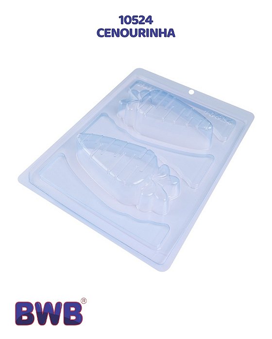 FORMA DE ACETATO 3 PARTES - CENOURINHA (10524) - BWB (PÁSCOA)