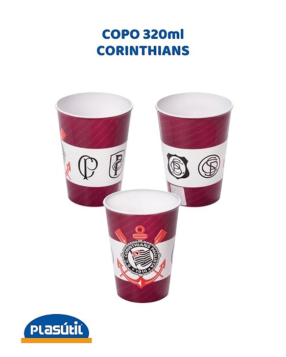 COPO 320ml CORINTHIANS - PLASÚTIL (PÁSCOA)