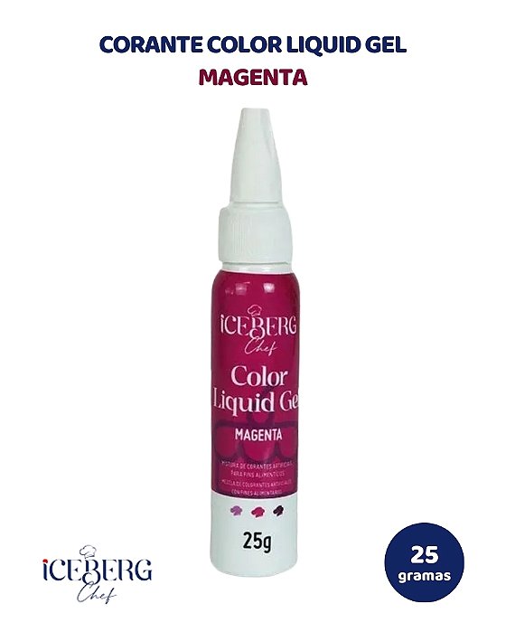 CORANTE COLOR LIQUID GEL 25g MAGENTA - ICEBERG