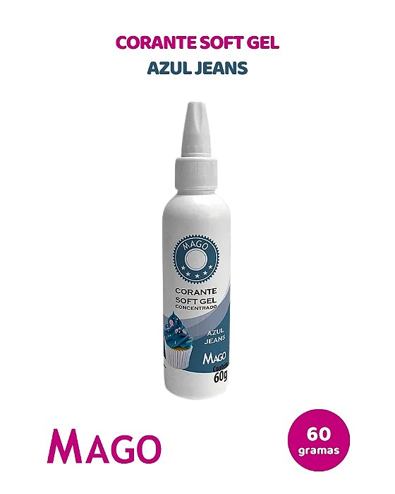 CORANTE SOFT GEL 60g AZUL JEANS - MAGO