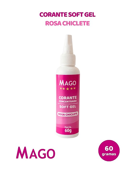 CORANTE SOFT GEL 60g ROSA CHICLETE - MAGO