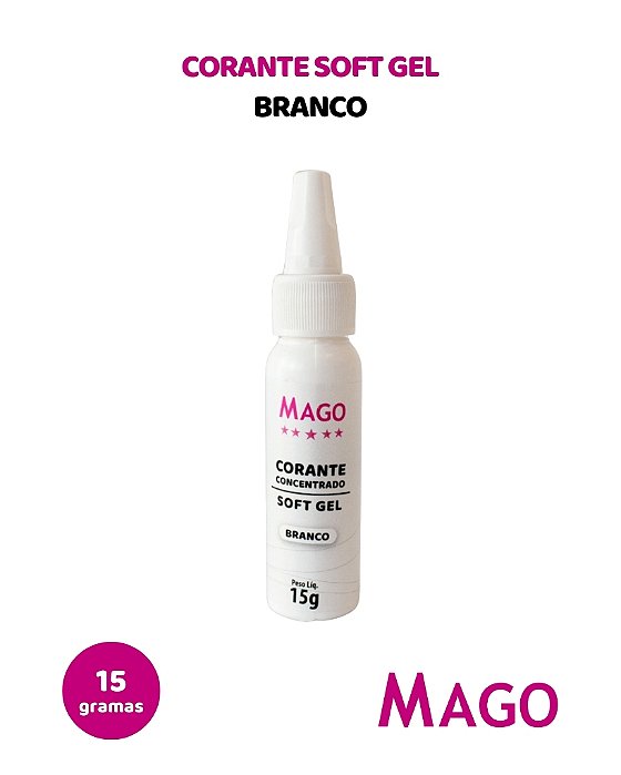 CORANTE SOFT GEL 15g BRANCO - MAGO