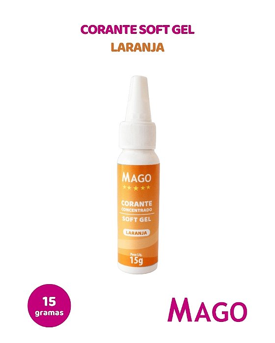 CORANTE SOFT GEL 15g LARANJA - MAGO