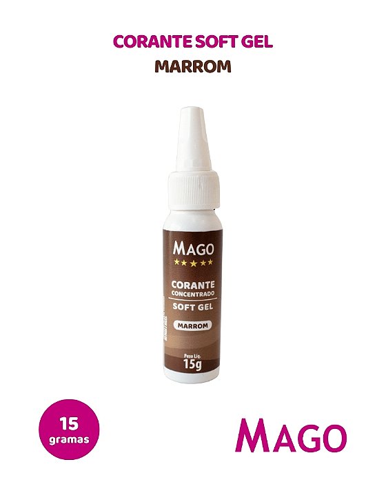 CORANTE SOFT GEL 15g MARROM - MAGO