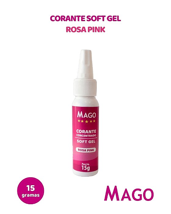 CORANTE SOFT GEL 15g ROSA PINK - MAGO
