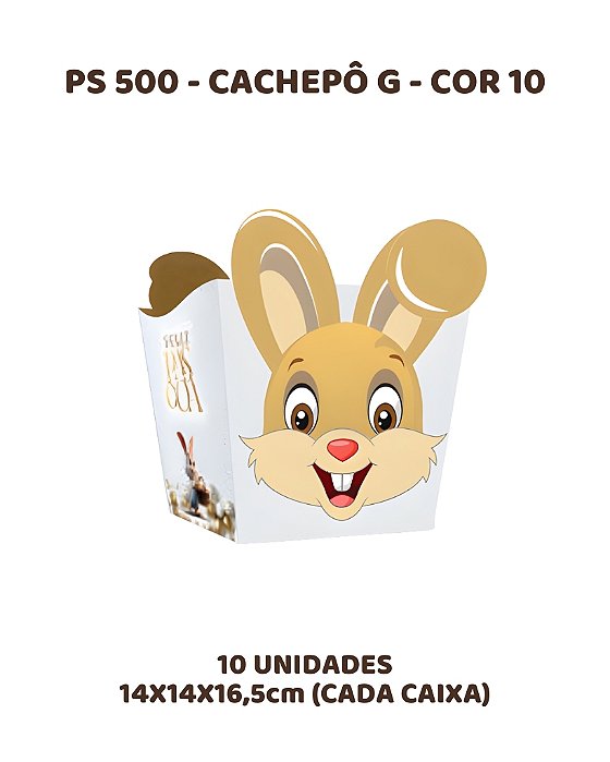 CACHEPÔ G C/10UN PS500 COR 10 - MF (PÁSCOA)