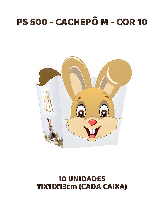 CACHEPÔ M C/10UN PS500 COR 10 - MF (PÁSCOA)