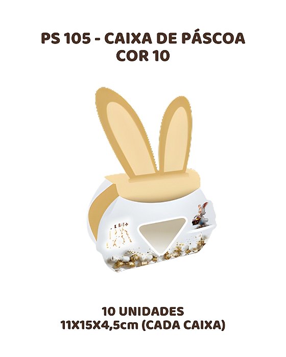 CAIXA PÁSCOA C/10UN PS105 COR 10 - MF (PÁSCOA)