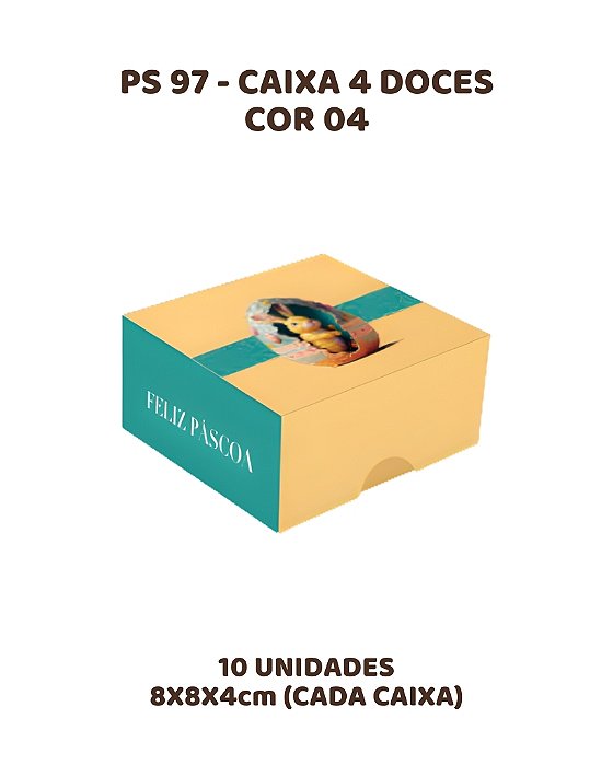 CAIXA 4 DOCES C/10UN PS97 COR 04 - MF (PÁSCOA)