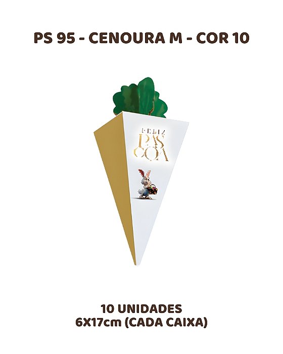 CENOURA M C/10UN PS95 COR 10 - MF (PÁSCOA)