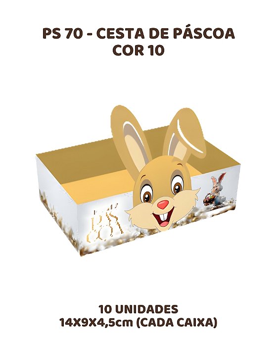 CESTA PÁSCOA C/10UN PS70 COR 10 - MF (PÁSCOA)