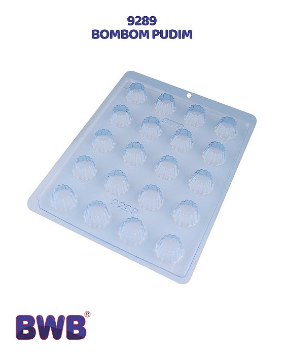 FORMA DE ACETATO SIMPLES - BOMBOM PUDIM (9289) - BWB (PÁSCOA)