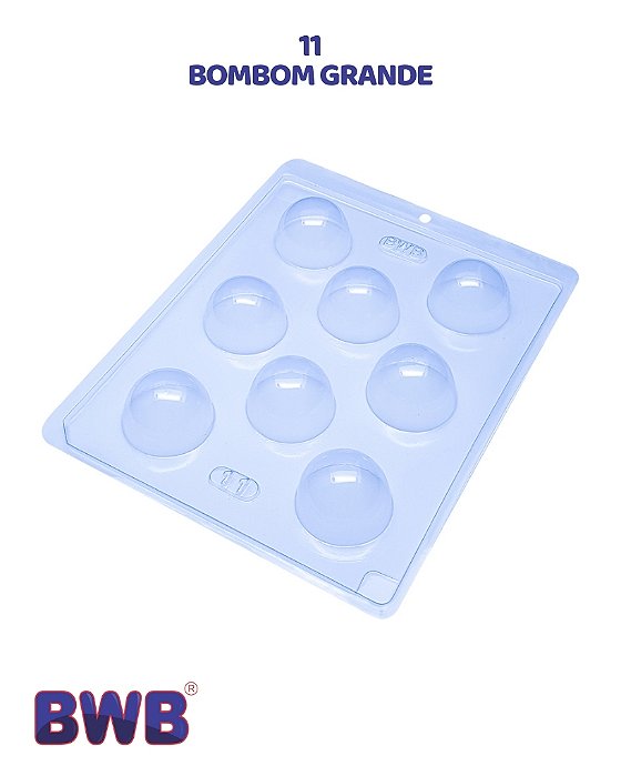 FORMA DE ACETATO SIMPLES - BOMBOM GRANDE (11) - BWB (PÁSCOA)