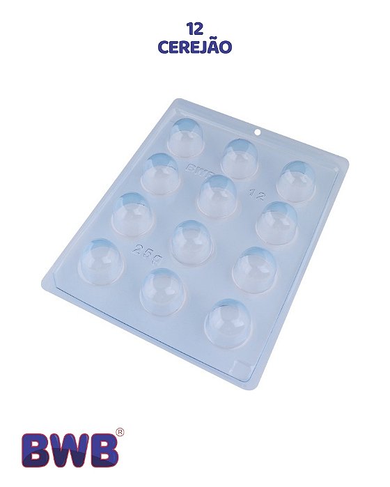 FORMA DE ACETATO SIMPLES - CEREJÃO (12) - BWB (PÁSCOA)