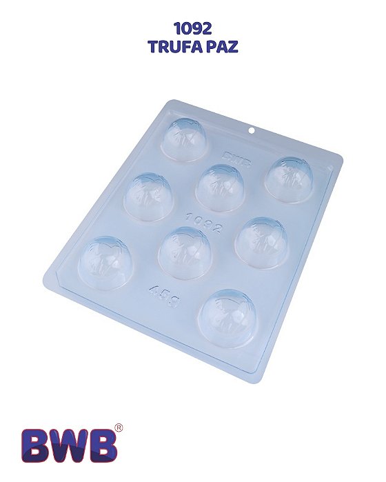 FORMA DE ACETATO SIMPLES - TRUFA PAZ (1092) - BWB (PÁSCOA)