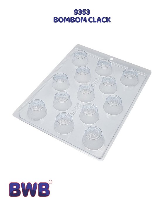 FORMA DE ACETATO SIMPLES - BOMBOM CLACK (9353) - BWB (PÁSCOA)