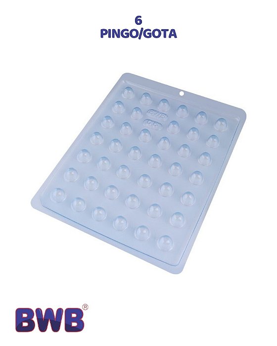 FORMA DE ACETATO SIMPLES - PINGO/GOTA (6) - BWB (PÁSCOA)