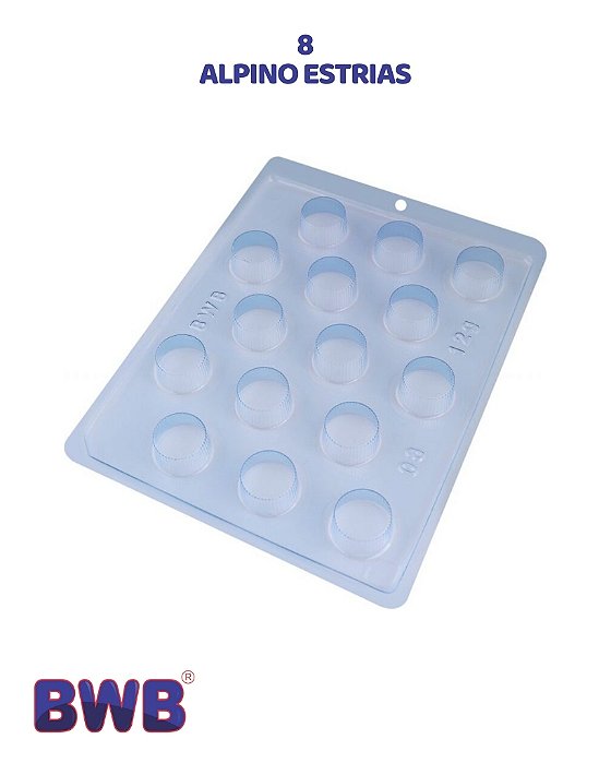 FORMA DE ACETATO SIMPLES - ALPINO ESTRIAS (08) - BWB (PÁSCOA)