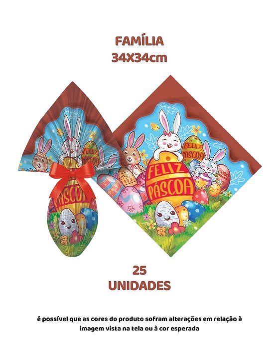 SACO EXPRESS C/25UN FAMÍLIA 34X34cm – EMBALE (PÁSCOA)