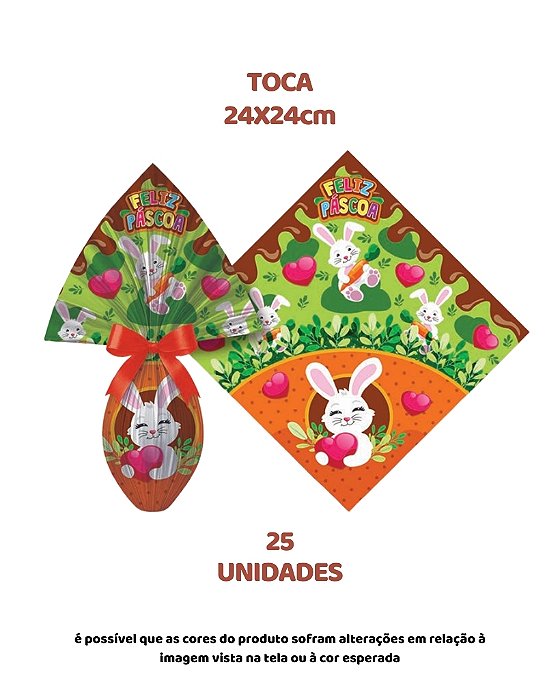 SACO EXPRESS C/25UN TOCA 24x24cm – EMBALE (PÁSCOA)