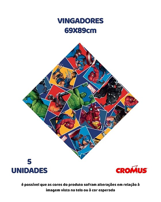 FOLHA 69X89cm VINGADORES C/5UN – CROMUS (PÁSCOA)
