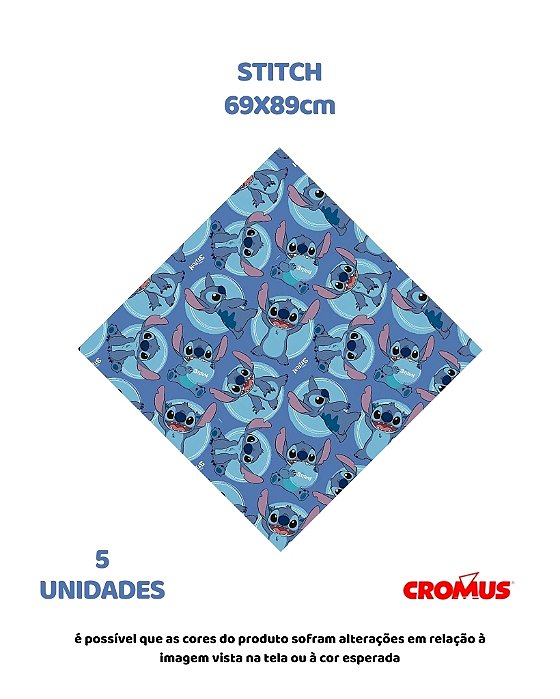 FOLHA 69X89cm STITCH C/5UN – CROMUS (PÁSCOA)