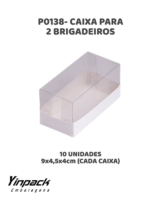 CAIXA PARA 2 BRIGADEIROS (P0138) C/10UN - YINPACK (PÁSCOA)