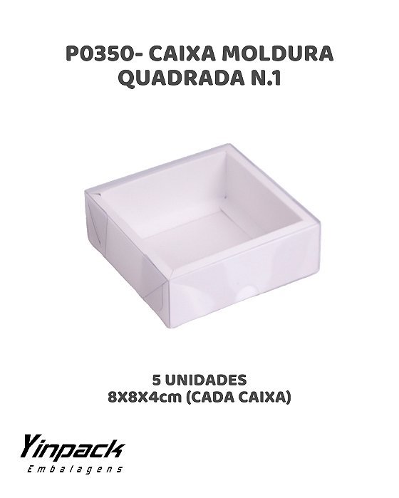CAIXA QUADRADA N.06 (P0064) C/10UN - YINPACK (PÁSCOA)