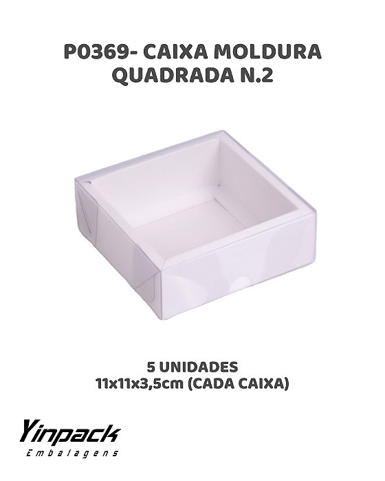 CAIXA MOLDURA QUADRADA N.02 (P0369) C/5UN - YINPACK (PÁSCOA)