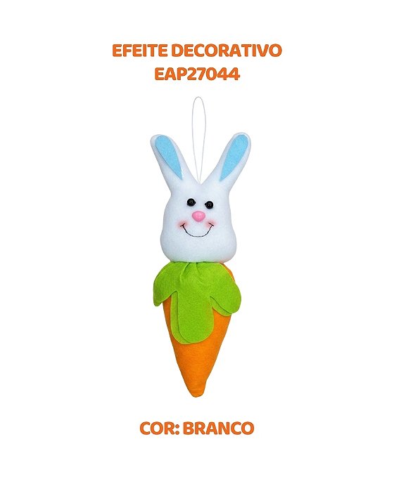 ENFEITE DECORATIVO (EAP27044) BRANCO - PÁSCOA