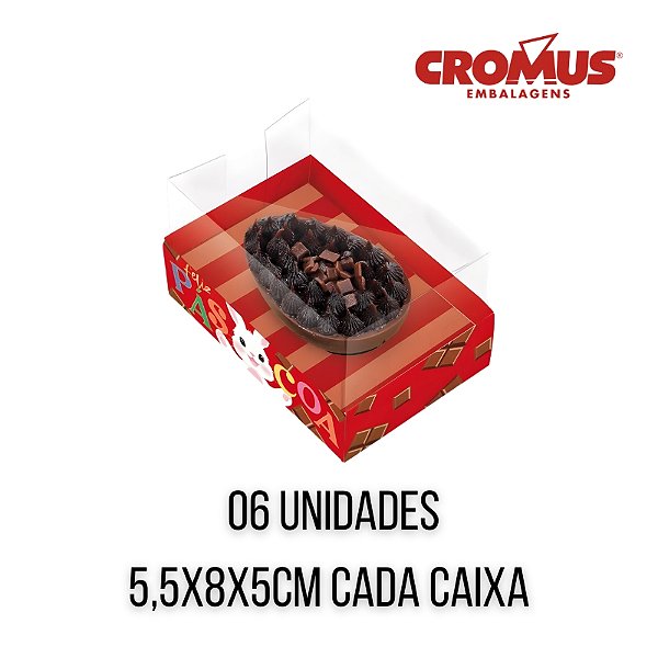 CAIXA FELICITA C/6UN PARA MEIO OVO 50G - CROMUS (PÁSCOA)