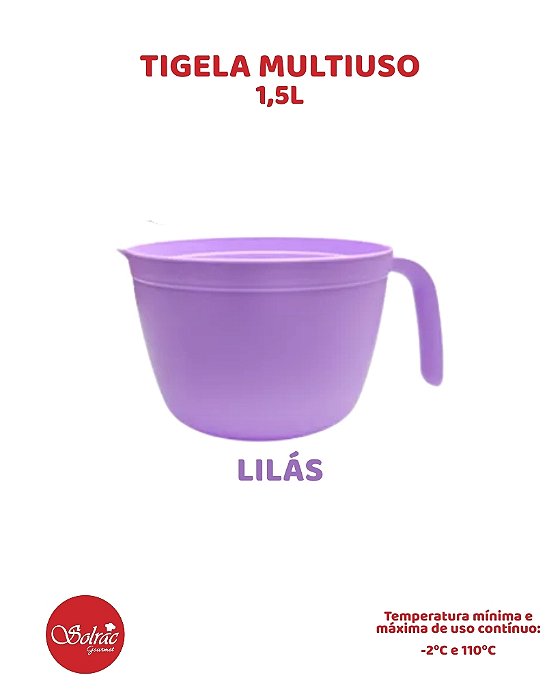 TIGELA MULTIUSO 1,5L LILÁS - SOLRAC