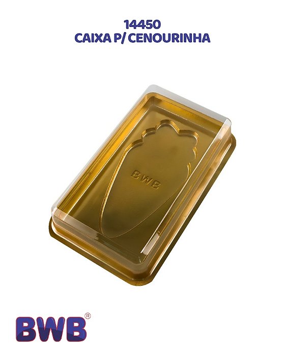 CAIXA PARA CENOURINHA 14450 DOURADO C/10UN - BWB (PÁSCOA)